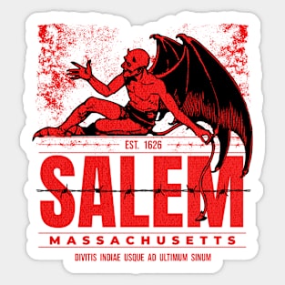 Salem Massachusetts Devil Sticker